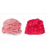 NWT Gymboree Gazebo Party Sunset Glow Baby Girls Striped Floral Swim Cap - $4.99