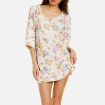 LoveShackFancy Terry Cloth Floral Print CottageCore Cover Up Mini Dress ... - £67.24 GBP