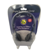 DW Sound Traveler Deluxe Stereo Headphones 3.5mm Jack Adjustable Headband - £9.30 GBP