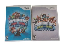 Lot Of 2 Trap Team &amp; Swap Force Skylanders For Wii Game Discs &amp; Boxes Only - $10.39