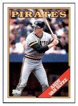 1988 Topps Andy Van
  Slyke   Pittsburgh Pirates Baseball
  Card GMMGD - £0.72 GBP