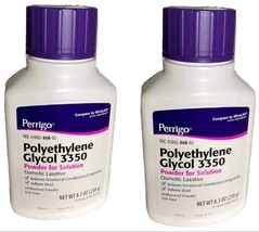 (2 pack) Perrigo Polyethylene Glycol 3350 Powder Laxative 8.3 Oz, EXP: 0... - £14.31 GBP