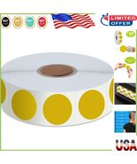 Versatile 1500 Pcs Gold Self-Adhesive Circle Dots - Perfect for Inventory - $14.84