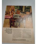 Vintage Sears Kenmore Sewing Machine Mrs. Robert Stack Print Advertiseme... - $4.99