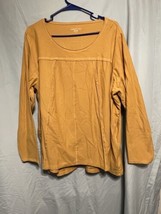 Coldwater Creek Women’s Top Long Sleeve Mustard Color 2X - $14.85