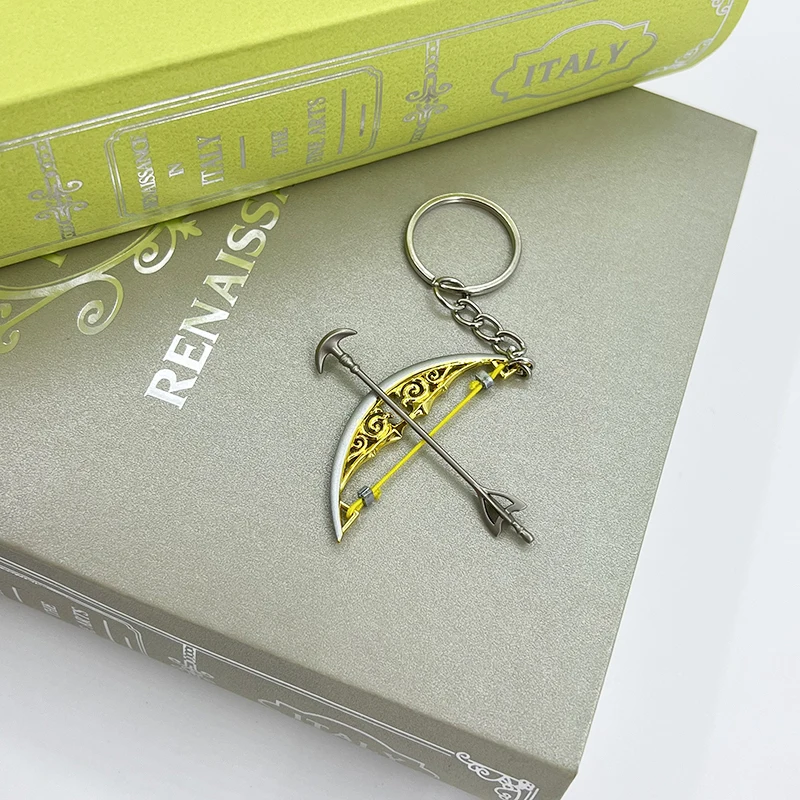 6cm Bow of Light Link LoZ Japanese Game Merchandise Metal Mini Weapon Keychain - £9.54 GBP