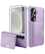 Samsung Galaxy S24 Plus 5G Wallet/Case/Credit Card Holder, purple By b1b... - $26.55