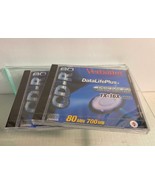 Lot of 2 NEW &amp; SEALED Verbatim 80 minute 700MB Blank CD-R Discs DataLife... - $12.86