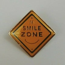 McDonalds Yellow Triangle Smile Zone Crew Lapel Hat Pin - $10.40