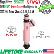 OEM DENSO x1 Fuel Injector for 2002-2010 Toyota &amp; Lexus 3.0/3.3L V6 #23250-20030 - £31.02 GBP