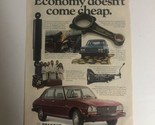 1970s Peugeot Automobile Print Ad Vintage Advertisement Pa10 - £6.22 GBP