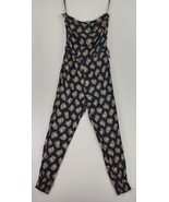 Ralph Lauren Denim &amp; Supply Jumpsuit Womens Small Black Floral Casual St... - £34.95 GBP