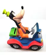 DISNEY COIN BANK Vintage Goofy Driving Blue Jalopy Car - $10.00