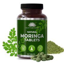 SAPTAMVEDA Organic Moringa Tablets, Drumstick Leaf Tablets 120 Tablets A... - $8.39