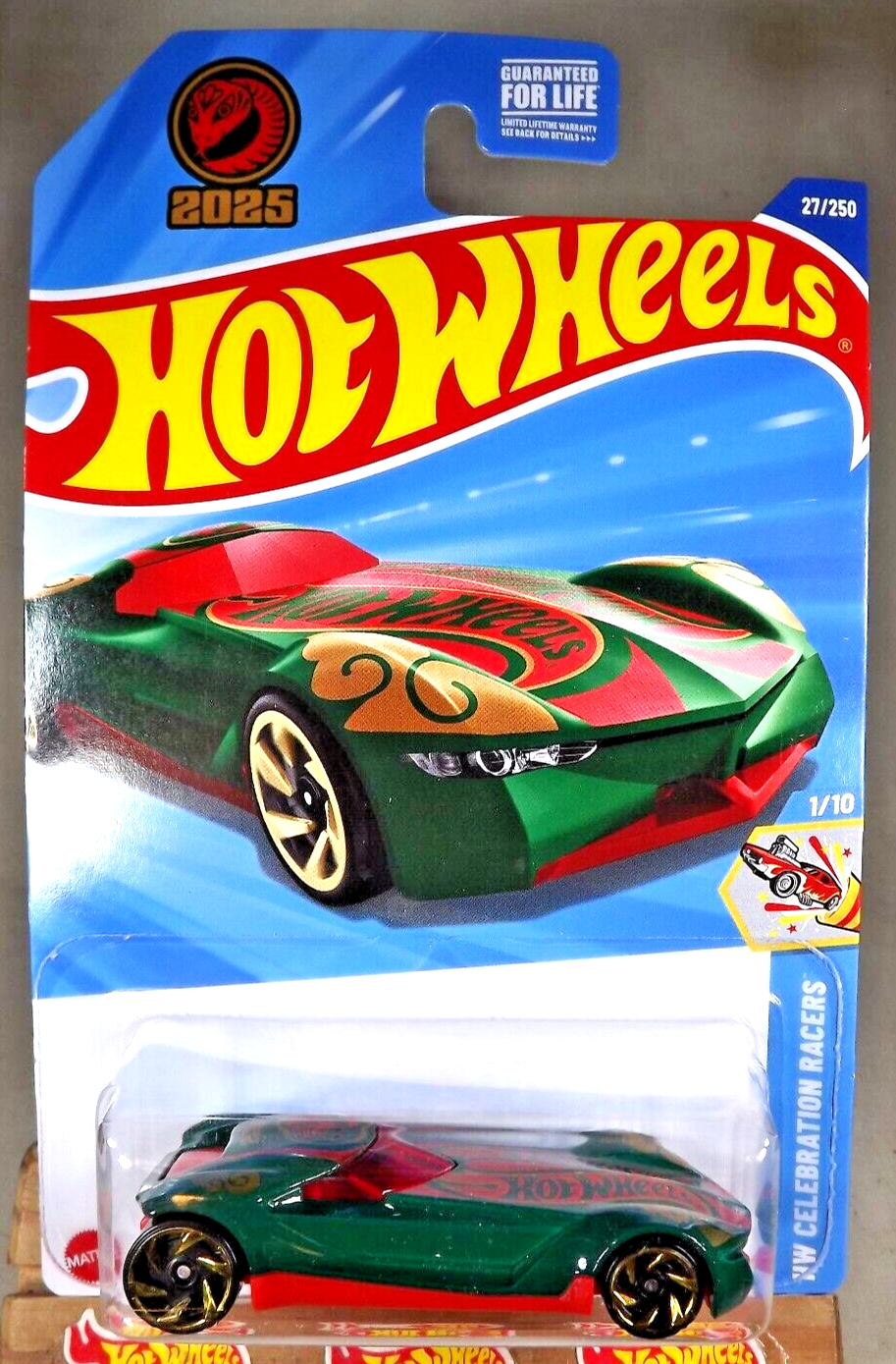 2025 Hot Wheels #27 HW Celebration Racers 1/10 TWIN MILL GEN-E Green-Red w/RASp