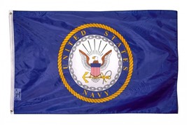 3x5ft United States Navy Flag USN Emblem Banner US Military Pennant New - £12.63 GBP