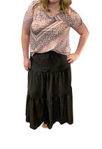 Ee:some tiered maxi skirt in Black - $38.00