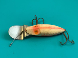 Vtg Fishing Lure Heddon &quot;Go Deeper River Runt&quot; Gamefish Double Treble Ho... - £23.88 GBP