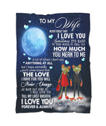 Funny Frog Couple Loving Fleece Blanket Christmas Gift For Wife From Hus... - $49.17 CAD+