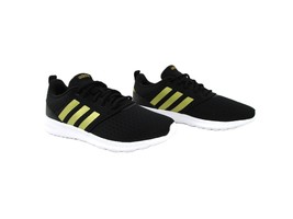 Adidas QT Racer 2.0 Women&#39;s Sneakers US Sz 7.5 Black Gold Training Footwear UK 6 - £32.44 GBP