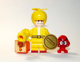 Toys Kinopio yellow outfit Deluxe The Super Mario Bros. Movie Minifigure Custom - £5.07 GBP