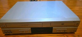 Panasonic PV-D4733S VCR DVD VHS Player Silver 4 Head Hi-Fi Tested Works ... - $48.49