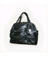  $995 New Michael Kors Zuma Premium Soft Nappa Leather Satchel Bag Black... - $474.99