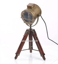 NAUTICALMART CLASSICAL DESIGNER BRASS FINISH TRIPOD TABLE LAMP - $68.31