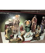 Vintage 2003 Stunning Kirkland 11 Piece Porcelain Christmas Nativity Set... - £107.21 GBP