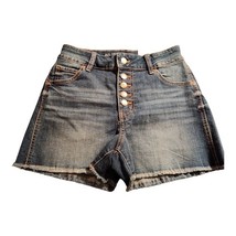 New M Jeans By Maurices Frayed Hem High Rise Shorts Size 2 Comfort Stret... - $12.00