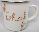 Pottery Barn Peppermint Sentiments Oh What Fun Mug Christmas Holiday - $11.95