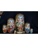 Matryoshka Gift &quot;Belle&quot; &quot;From Childhood&quot; Wooden Doll Nesting Doll 7 pieces - £205.59 GBP