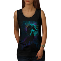 Howling Wolf Pack Tee Wild Leader Women Tank Top - £10.34 GBP