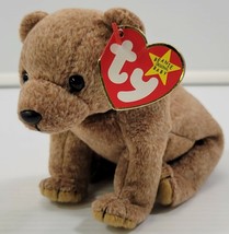 MM) TY Beanie Babies Pecan Stuffed Bear April 15, 1999 - £6.19 GBP