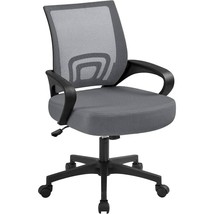 Ergonomic Mid Back Executive Office Chair with Lumbar Support and Rolling - $1,410.33 MXN+