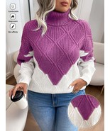 01- Essnce Plus Size Mock Neck Sweater, Fashion Casual Pullover For Ever... - $43.91+