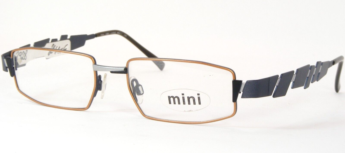 Art-Design Mini 7081 F1010 Bronce/Plata Negro Azul Único Gafas 49-17-133 - $115.49