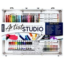 Artistic Masterpiece Deluxe Studio Set: 200-Piece Premium Painting and Drawing K - £119.30 GBP