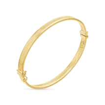 Wide Crescent Cut Bangle bracelet (5mm) - €1.836,12 EUR