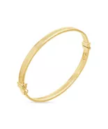 Wide Crescent Cut Bangle bracelet (5mm) - €1.836,12 EUR