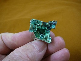 (r49-91) 17.0 gram Bismuth rainbow crystal element Bi gemstone Mineral specimen - £13.30 GBP