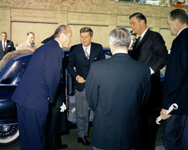 President John F. Kennedy exits limousine at Italian Unification Photo Print - £6.89 GBP+