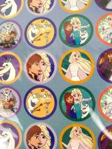 Frozen Stickers Kids Disney Round Elsa Anna Olaf Kid Sticker 4 Sheets 96 count - £6.39 GBP