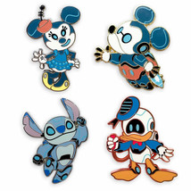 Disney - Mickey Mouse and Friends Robots Flair Pin Set - £17.67 GBP
