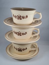 Lot of 3X Pfaltzgraff Village Cups and Saucers Great Christmas Gift - £11.59 GBP