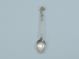 Souvenir Spoon Italy Cupid Angel Cherub Silver Tone Pewter Vintage - £7.95 GBP