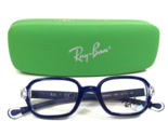 Ray-Ban Kids Eyeglasses Frames RB9074V 3881 Blue Clear Square Full Rim 3... - $69.29