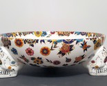 NEW Williams Sonoma Day of the Dead Footed Halloween Candy Bowl 12&quot; d x ... - $159.99