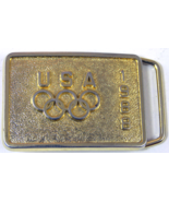 Olympics USA 1988 Metal Belt Buckle Small Gold-tone Lic Product USOC fro... - £11.36 GBP