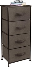 Sorbus Dresser With 4 Drawers - Tall Storage Tower Unit Organizer For, Brown - £56.57 GBP